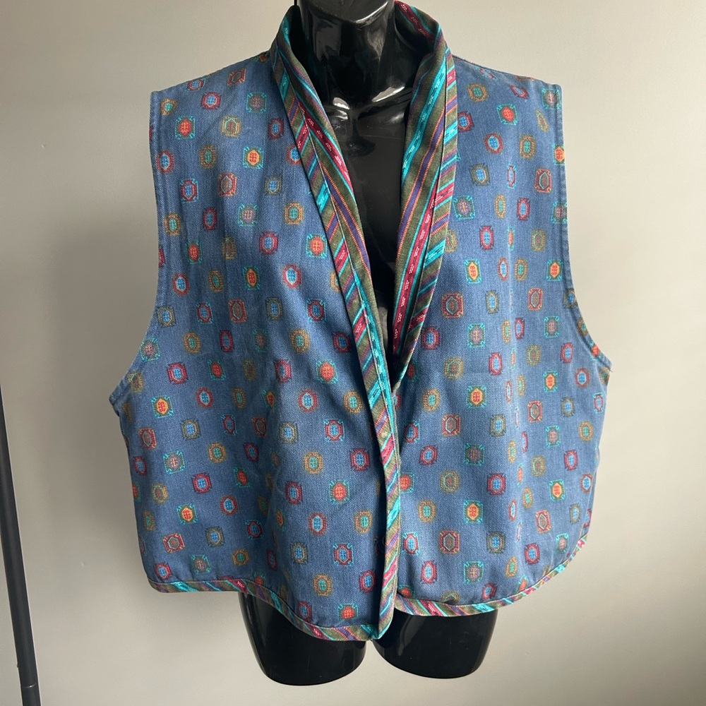 Colorful Patterned Women's Vest